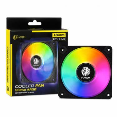 Imagem de Cooler Fan LED 120mm para Gabinete e CPU 1500RPM 4 Pinos Silencioso Al