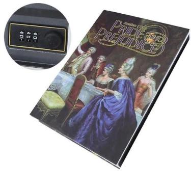 Imagem de Cofre Oculto Estilo Livro Clássico Em Metal Para Armazenamento De Moed