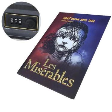 Imagem de Cofre Oculto Estilo Livro Clássico Em Metal Para Armazenamento De Moed