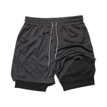 Imagem de Shorts Masculinos De Camuflagem Com Forro Em Malha, Estilo Casual Para