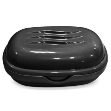 Imagem de saboneteira de plastico p colocar sabonete dentro banheiro