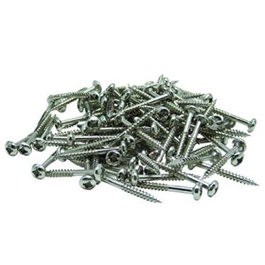 Imagem de Cabeça de panela quadrada de disco 8498 Phillips da General Tools, parafusos de orifício de bolso autorroscantes, 3 cm, pacote com 100, linhas finas