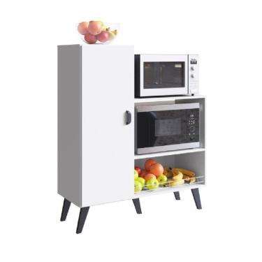 Imagem de Balcão Fruteira Com Porta Para Fornos Xangai Branco