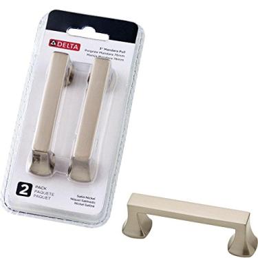 Imagem de Delta Mandara 3 in. (76mm) Brushed Satin Nickel Cabinet Pull (2-Pack)