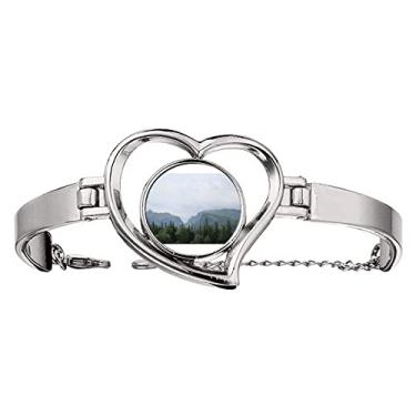 Imagem de N/A N/A Bracelete Baiyun Pinheiro Art Deco Fashion Joia Coração Pulseira Arame Bangle, medium, metal