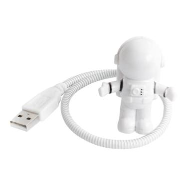Imagem de Mini Luz Noturna, Luminária Astronauta USB para Notebook, Mesa, Tomada USB