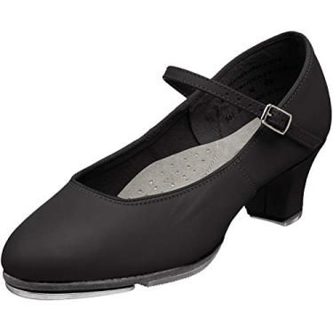 Imagem de Capezio Tênis feminino Jr. Footlight Tap, Preto, 11 Wide