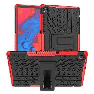 Imagem de Acessórios para tablets Para Lenovo M10 Plus/Tab K10 Textura do pneu TPU + PC Tablet Case