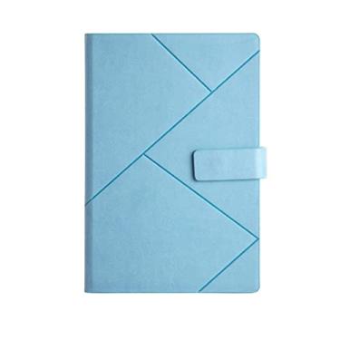 Imagem de A5 B5 Travellers Business Notepads Diários de Couro Caderno para Meninas Diário, Azul, B5