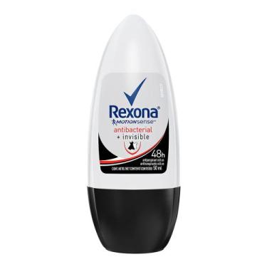 Imagem de Desodorante Antitranspirante Rexona Antibacterial + Invisible Roll-On