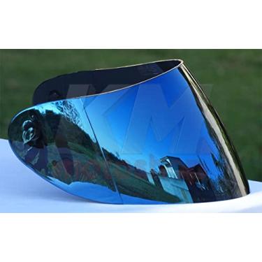 Imagem de Viseira Azul iridium Compativel Mt Thunder E Blade/Shox Polivisor
