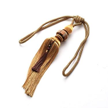 Imagem de Suportes de cortina prendedores de cortina alça de cortina de bola de foguete simples alça de cortina pendurada borla alça de cortina de orelha, T3,4 pcs