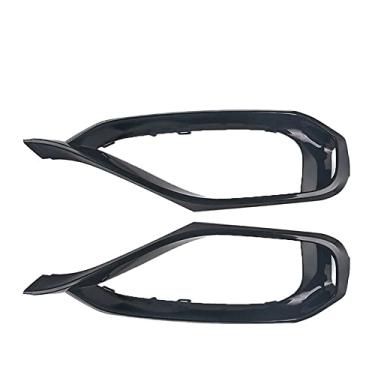 Imagem de JESYMBX 1 par de capa de acabamento de lâmpada de neblina frontal cromada esquerda e direita capa de moldura de neblina para BMW F32 F33 428I 430I 435I 440I 51117294839 51117294840 estilo de carro