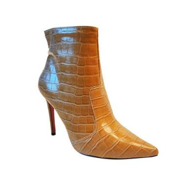 Imagem de Bota Croco Caramelo 11cm Cód.2260 - Ana Kross