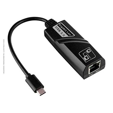 Imagem de Adaptador Conversor Tipo C para Ethernet - RJ45 10/100/1000 MBPS