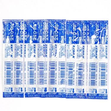 Imagem de Zebra 0.5mm Royal Blue Gel Ink Refill (RJSB5- RBL), for Zebra Multi Function Pen Shabo X Ballpoint Pen, × 5 Pack/total 5 pcs (Japan Import) [Komainu-Dou Original Package]