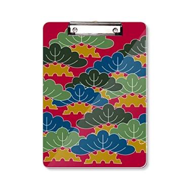 Imagem de Pintura Cultura Japonesa Folhas Prancheta Pasta Bloco de Escrita Placa de Apoio A4