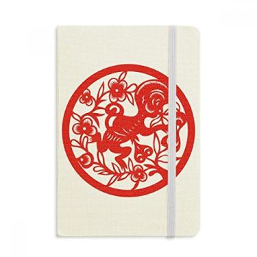 Imagem de Caderno de papel com estampa de macaco animal do zodíaco chinês, capa dura, diário clássico A5