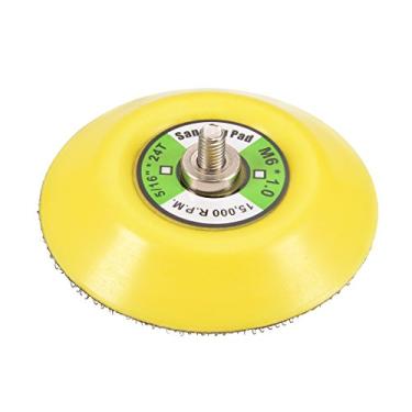 Imagem de Almofadas de lixa com gancho e laço de 7,6 cm da Uxcell com rosca M6 x 1 mm para almofadas de polimento de diamante