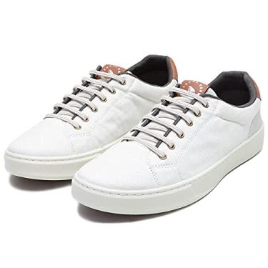 Imagem de Sapatenis Casual Masculino Palmilha Gel Espumado Confort Calce Facil Cadarço Elastico Tamanho:38;Cor:Branco;Gênero:Masculino;Departamento BS:Esporte