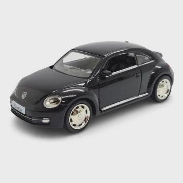 Imagem de Miniatura Volkswagen New Beetle Preto 2012 Metal Escala1:32 - Rmz City
