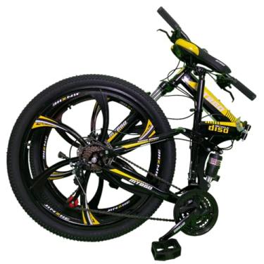 Imagem de bicicleta dobravel mountain bike roda magnesio 26 suspensão duplo freio a disco