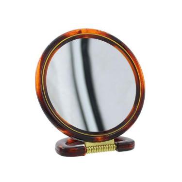 Imagem de Espelho De Mesa Oval Dupla Face 18cm Imporiente