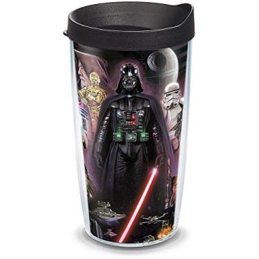Imagem de Tervis Colagem Star Wars feita nos EUA copo de viagem isolado de parede dupla mantém as bebidas frias e quentes, 473 ml, clássico