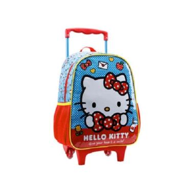 Imagem de Mochila de Rodinhas 14 Pequena 35cm Hello Kitty Xeryus 11821