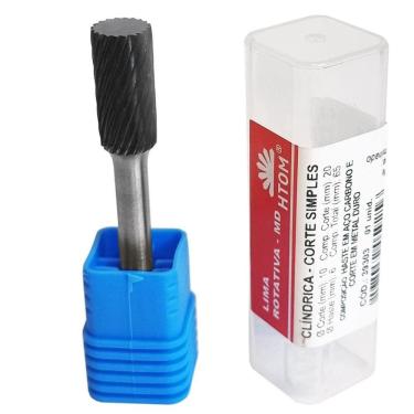 Imagem de Lima Rotativa Cilíndrica 10 X 20Mm Metal Duro Corte Simples