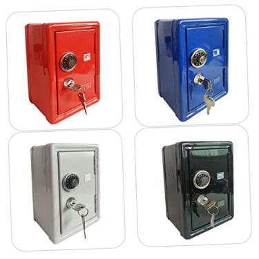 Imagem de HEMOTON Caixa De 1 Unidade cofrinho gaveta de dinheiro Cofre criativo brinquedos de mesa banco guardião do tesouro dropshipping caixa de armazenamento caixa de dinheiro seguro filho branco