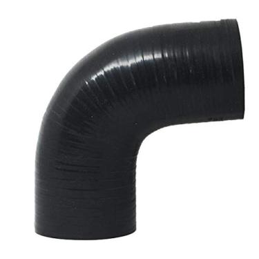 Imagem de Mangote Preto em Silicone 90º 2,75" Polegadas (70mm) * 120mm - Epman