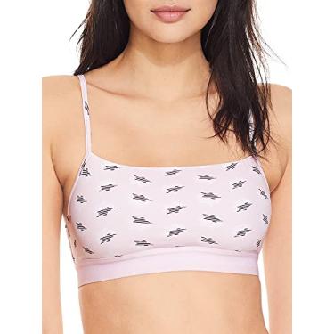 Imagem de Calvin Klein Sutiã feminino Ck One Micro sem forro, Estampa de estrela dormindo_rosa perolado, XP