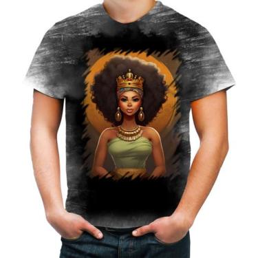 Imagem de Camiseta Desgaste Rainha Africana Queen Afric 10 - Kasubeck Store