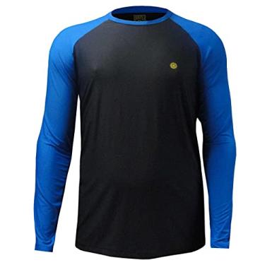 Imagem de Camisa Térmica com proteção solar UV 50+ Tamanhos especiais TOP (EGG=G5, Azul escuro/Azul)