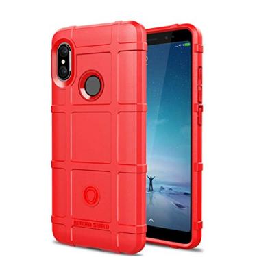 Imagem de Capa para Xiaomi Redmi Note 5/Note 5 Pro, proteção robusta, material TPU de fibra de carbono, macio antiderrapante macio, anti-impressão digital, capa totalmente protetora para Xiaomi Redmi Note