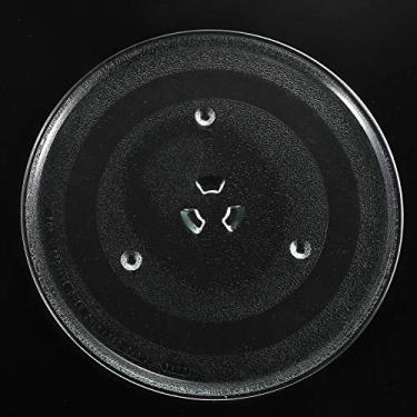 Imagem de BlueNatHxRPR Placa giratória de micro-ondas de 28,6 cm (288 mm) de substituição compatível com GE WB49X10097 HVM1540DP1BB HVM1540DP1WW HVM1540DP1WW HVM1540DP2BB HVM1540DP2WW Cozinhar forno micro-ondas