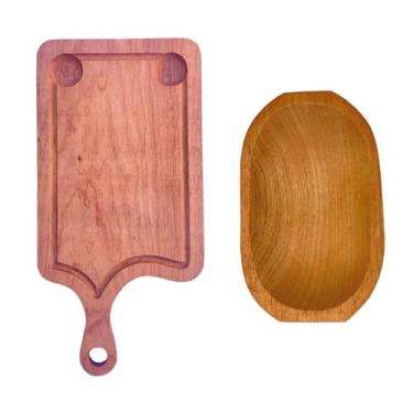Imagem de Kit Gamela/Caiacão e Tabua de Churrasco em madeira maciça