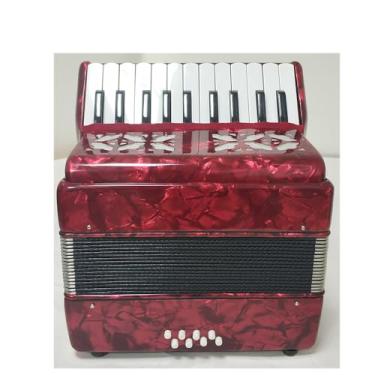 Imagem de Acordeão, 22 teclas, 8 acordeões de baixo com alças para iniciantes, acordeão educativo, presente de instrumento musical, instrumento sanfonado para adultos Tamanho trabalhado: 31 x 30 x 14 cm, peso: