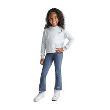 Imagem de Nike Conjunto de moletom com capuz e leggings de algodão/poliéster/malha para meninas, rosa/bege/azul, tamanho 4, rosa/bege/azul, 4 Anos