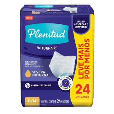 Imagem de Roupa Íntima Plenitud Noturna P/M com 24 Unidades
