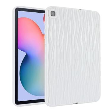 Imagem de Capa de tablet de luxo para Samsung Galaxy TAB A8 A7 S6 Lite resistente a quedas T220 T225 X200 P610 P615 silicone macio (branca, para Tab S6 LITE)