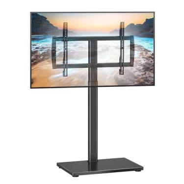 Imagem de XINLEI Suporte de TV com pedestal universal com suporte para TVs de 81.3 cm-190.5 cm Suporte de TV de chão com gerenciamento de cabos comporta 59.9 kg Max VESA 600x400mm TS004H