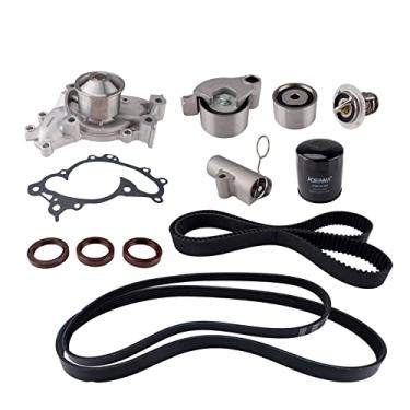 Imagem de MARSFLUX Substituição Dos Kits de Bomba de Água Da Correia Dentada para 2004-2006 Es330/Rx330, 2002-2006 Camry V6 3.0L, 2002-2006 Highlander V6 3.0L, 2004-2008 Solara V6 3.3L Substituir 13505-20030, 1