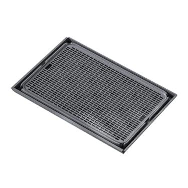 Imagem de Baoblaze Tapete para areia de gato Tapete para armadilha de areia de gatinho Tapete para areia de gatinho Acessórios para gatos para gatos de interior Almofada, Cinza Escuro