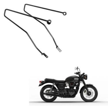 Imagem de Afastador Suporte Moto Bolsa Mala Alforje Triumph Bonneville T100 Stee