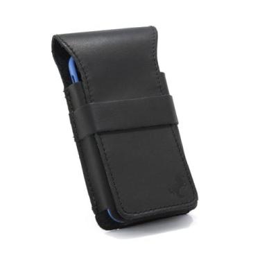 Imagem de Capa Bainha Protetor Para Celular Smartphone Couro Portatil Resistente