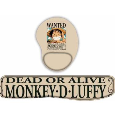 Imagem de KIT Mouse Pad + Apoio de teclado Luffy - JDM