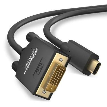 Imagem de Cabo USB-C para DVI 24+1 1M Thunderbolt 3 para DVI 1 Metro - HDMatters