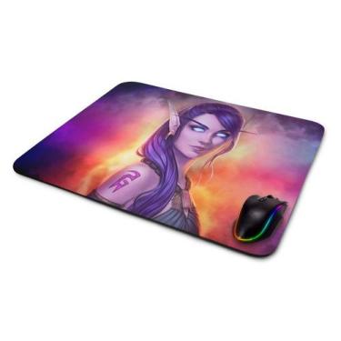 Imagem de Mouse pad Gamer World of Warcraft Fantasy Girl - Starnerd